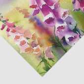 Gebied van Flowers-Foxglove (D) Waterverf Tissuepapier (Detail)