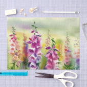 Gebied van Flowers-Foxglove (D) Waterverf Tissuepapier (Craft)