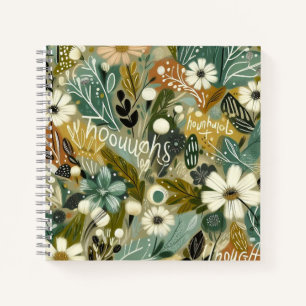 Gebied van Gedachten - Wild Botanical Collage Notitieboek