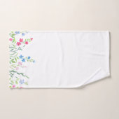Gebied van gemengde Waterverf wilde bloemen Bad Handdoek (Handdoek)