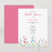 Gebied van gemengde Waterverf wilde bloemen Kaart (Voorkant / Achterkant)