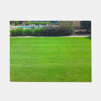 Gebied van Gras Door Mat