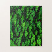Gebied van groene shamrock-klaver legpuzzel (Verticaal)