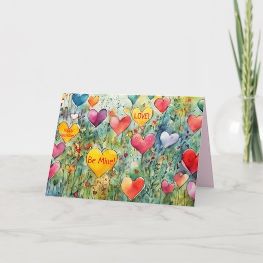 GEBIED VAN HARTEN KLEINKIND VALENTIJN KAART (Voorkant)