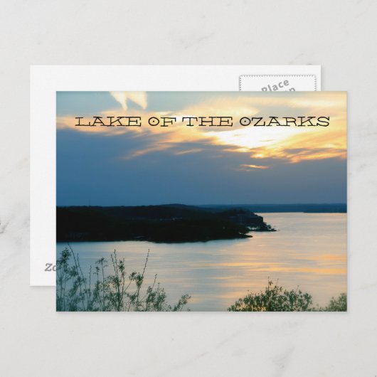 GEBIED VAN HET BRIEFKAART OZARKS (Voorkant / Achterkant)