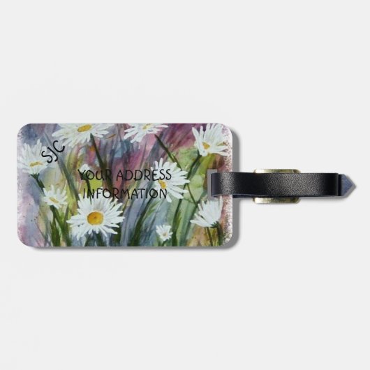 GEBIED VAN HET GEPERSONALISEERDE BAGAGELABEL VAN D (Achterkant horizontaal)