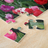 Gebied van kleurrijke Tulpen Puzzle Legpuzzel (Zijkant)