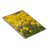 Gebied van klevende gele bloemen notitieboek (Rechterzijde)