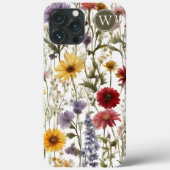 Gebied van Land Wildbloemen Monogram Case-Mate iPhone Case (Achterkant)