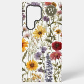 Gebied van Land Wildbloemen Monogram Samsung Galaxy Hoesje (Achterkant)