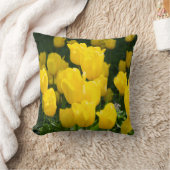 Gebied van lichtgele tulpen kussen (Deken)