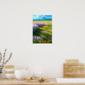 Gebied van Majestic Colors Poster (Keuken)