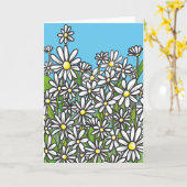 Gebied van margrietbloemen kaart (Gele Bloem)