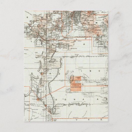 gebied van New Mexico Briefkaart (Voorkant)