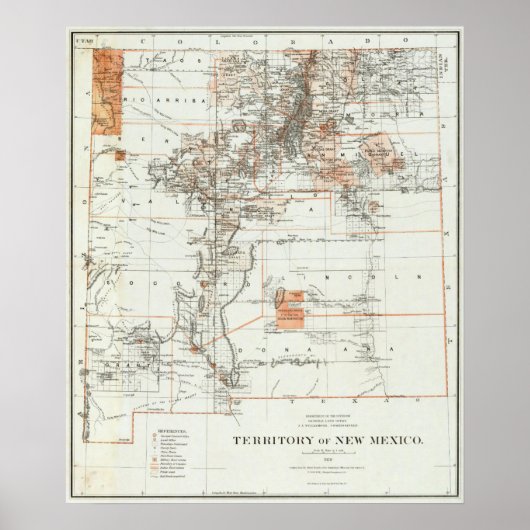 gebied van New Mexico Poster (Voorkant)