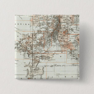 gebied van New Mexico Vierkante Button 5,1 Cm