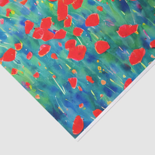 Gebied van Papaver tissuepapier (Detail)