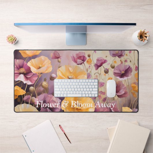 Gebied van Poppies Serene en Vibrant Bureaumat (Kantoor 1)