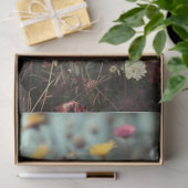 Gebied van prachtige bloemen met madeliefjes decou tissuepapier (Geschenk)