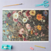 Gebied van prachtige bloemen met madeliefjes decou tissuepapier (Craft)