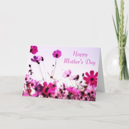 Gebied van Roze Bloemen Kaart (Voorkant)