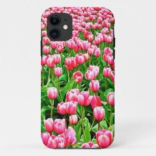 Gebied van roze Tulpen Case-Mate iPhone Case
