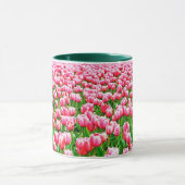 Gebied van roze Tulpen Mok (Midden)