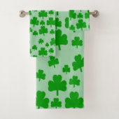Gebied van Shamrocks Badhanddoek Set Bad Handdoek (Insitu)