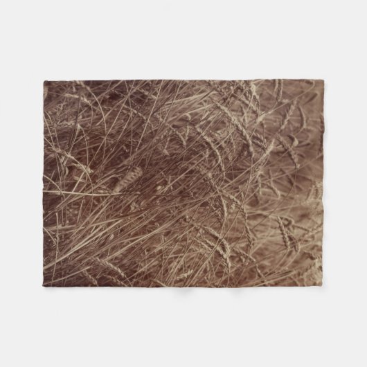 Gebied van tarwe (door Eugène Atget) Fleece Deken (Voorkant (Horizontaal))