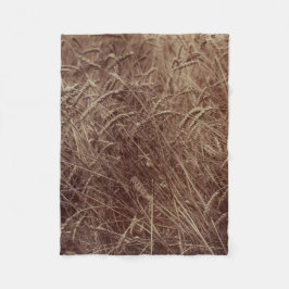 Gebied van tarwe (door Eugène Atget) Fleece Deken