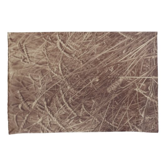 Gebied van tarwe (door Eugène Atget) Kussensloop (Voorkant-Rechts)