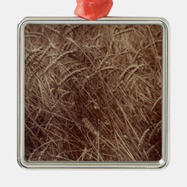 Gebied van tarwe (door Eugène Atget) Metalen Ornament