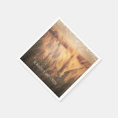 Gebied van Tarwe Rustieke Land Bruiloft Servet (Hoek)