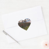 Gebied van Verre & een Roze SunSet Hart Sticker (Envelop)