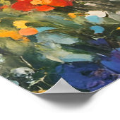 Gebied van Wildbloemen unframed Poster (Hoek)