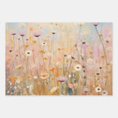 Gebied van Wildbloemen Verpakkingsdocument Vlakke  Inpakpapier Vel (Voorkant 2)