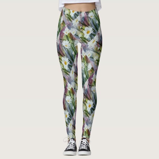 GEBIED VAN WITTE DAISIES | LEGGINGS (Voorkant)