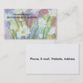 GEBIED VAN WITTE DAISIES  VISITEKAARTJES (Voorkant / Achterkant)
