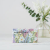 GEBIED VAN WITTE DAISIES  VISITEKAARTJES (Staand voorkant)