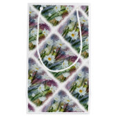 GEBIED VAN WITTE DAISY FLOWERS GIFT BAG KLEIN CADEAUZAKJE (Voorkant)