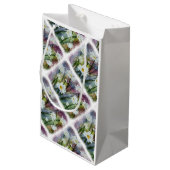 GEBIED VAN WITTE DAISY FLOWERS GIFT BAG KLEIN CADEAUZAKJE (Achterkant Gekanteld)