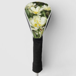 Gebied van witte tulpen Foto Golfheadcover
