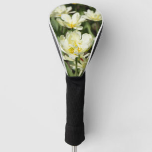 Gebied van witte tulpen Foto Golfheadcover