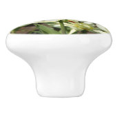 Gebied van witte tulpen Foto Keramische Knop (Zijkant)