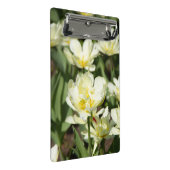 Gebied van witte tulpen Foto Mini Klembord (Schuin)