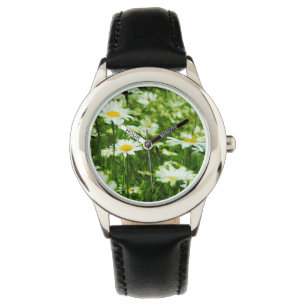 Gebied van witte wilde dagen Abstract Horloge