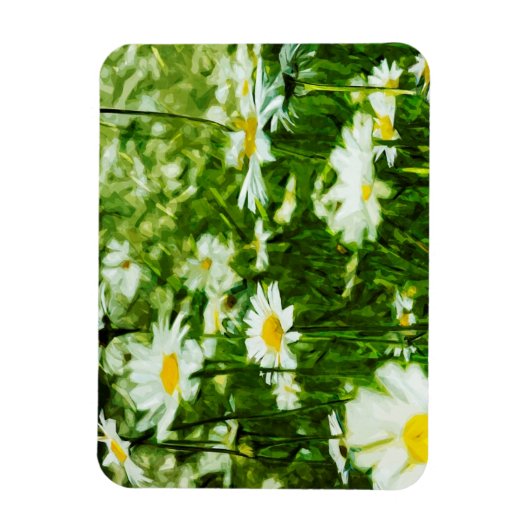 Gebied van witte wilde dagen Abstract Magneet (Verticaal)