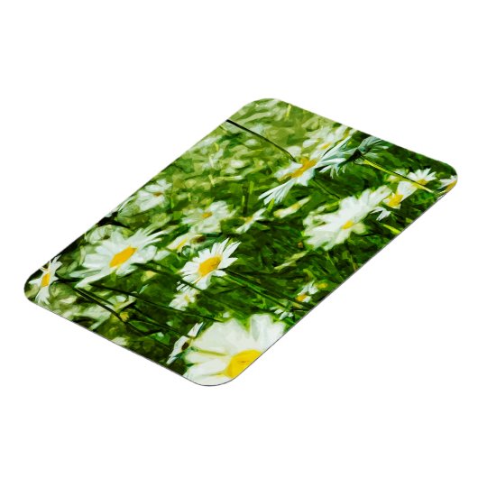 Gebied van witte wilde dagen Abstract Magneet (Linkerzijde)