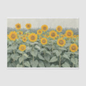 Gebied van Zonnebloemen Decoupage Links 153 Tissuepapier (Voorkant)