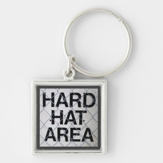 Gebied voor harde Pet onder Chain-Link Fence Sleutelhanger (Voorkant)